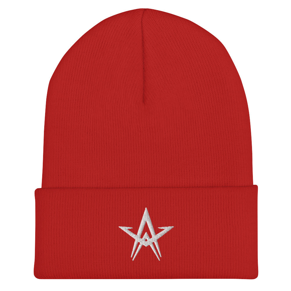 White Star Cuffed Beanie – Stellar Bodega