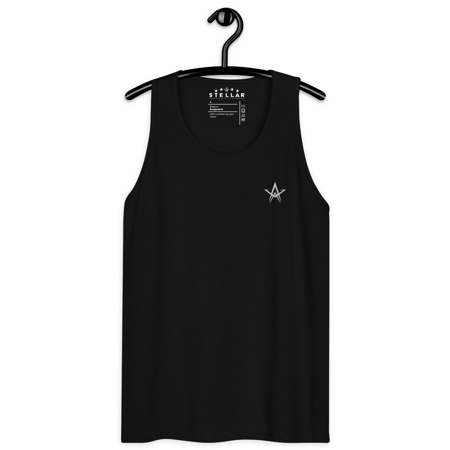 White Star Embroidered Tank
