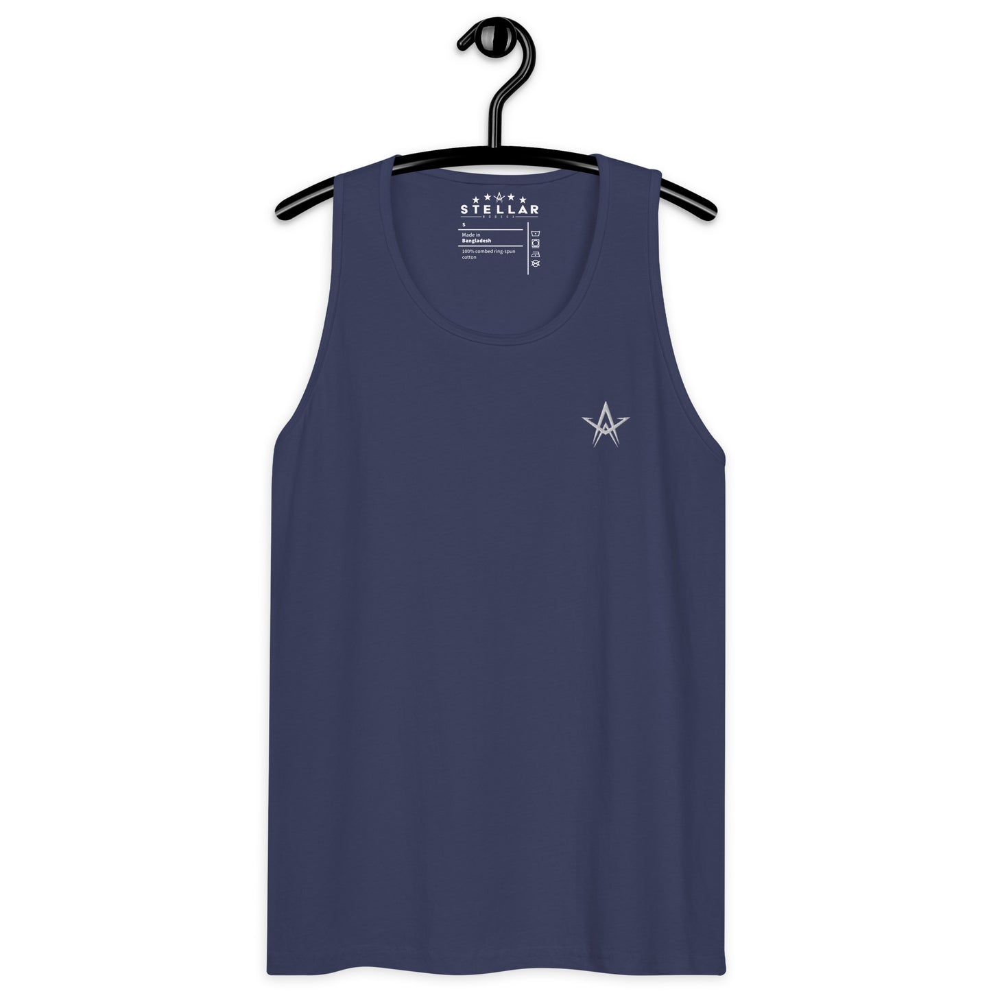 White Star Embroidered Tank