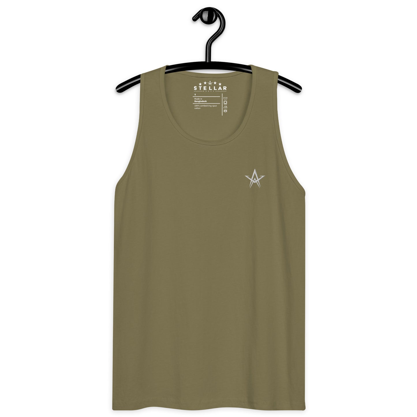 White Star Embroidered Tank
