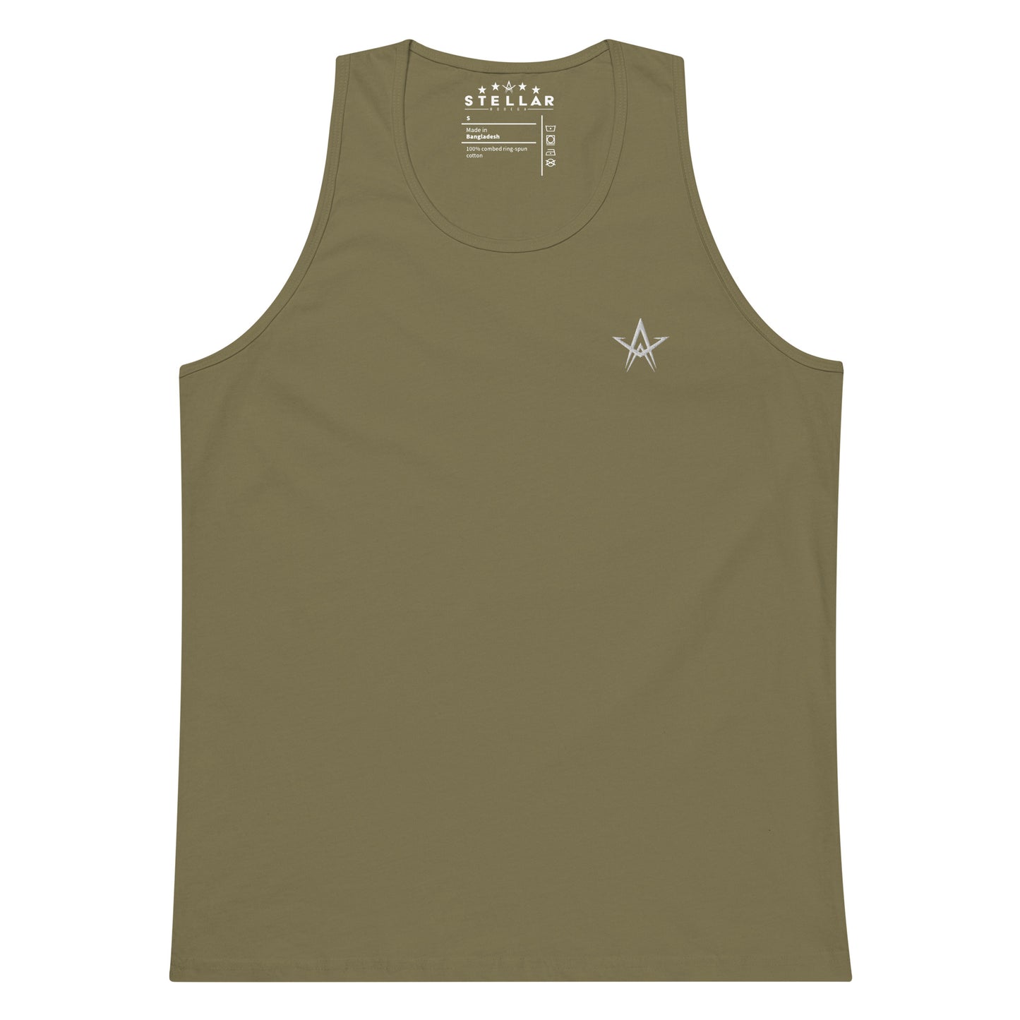White Star Embroidered Tank