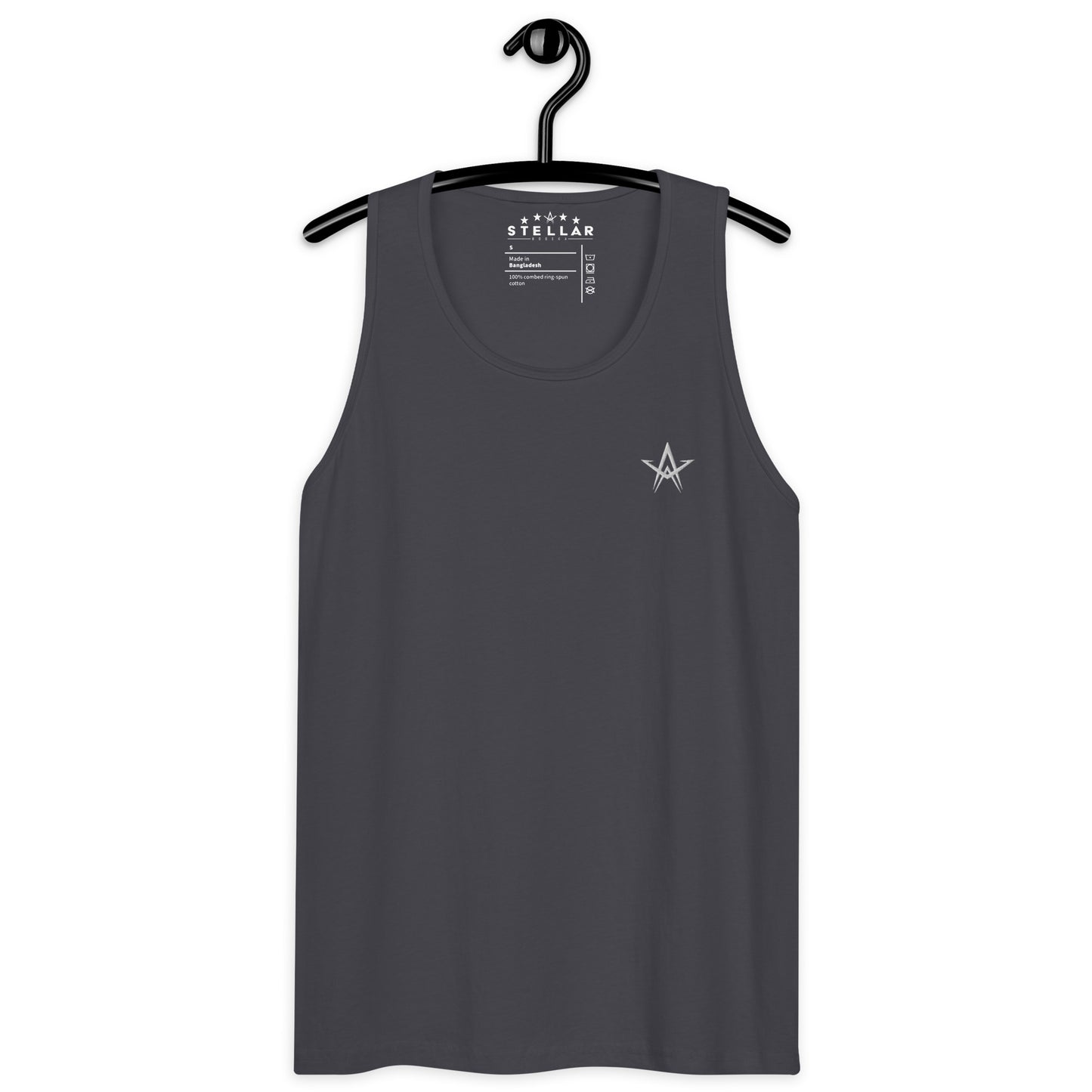 White Star Embroidered Tank