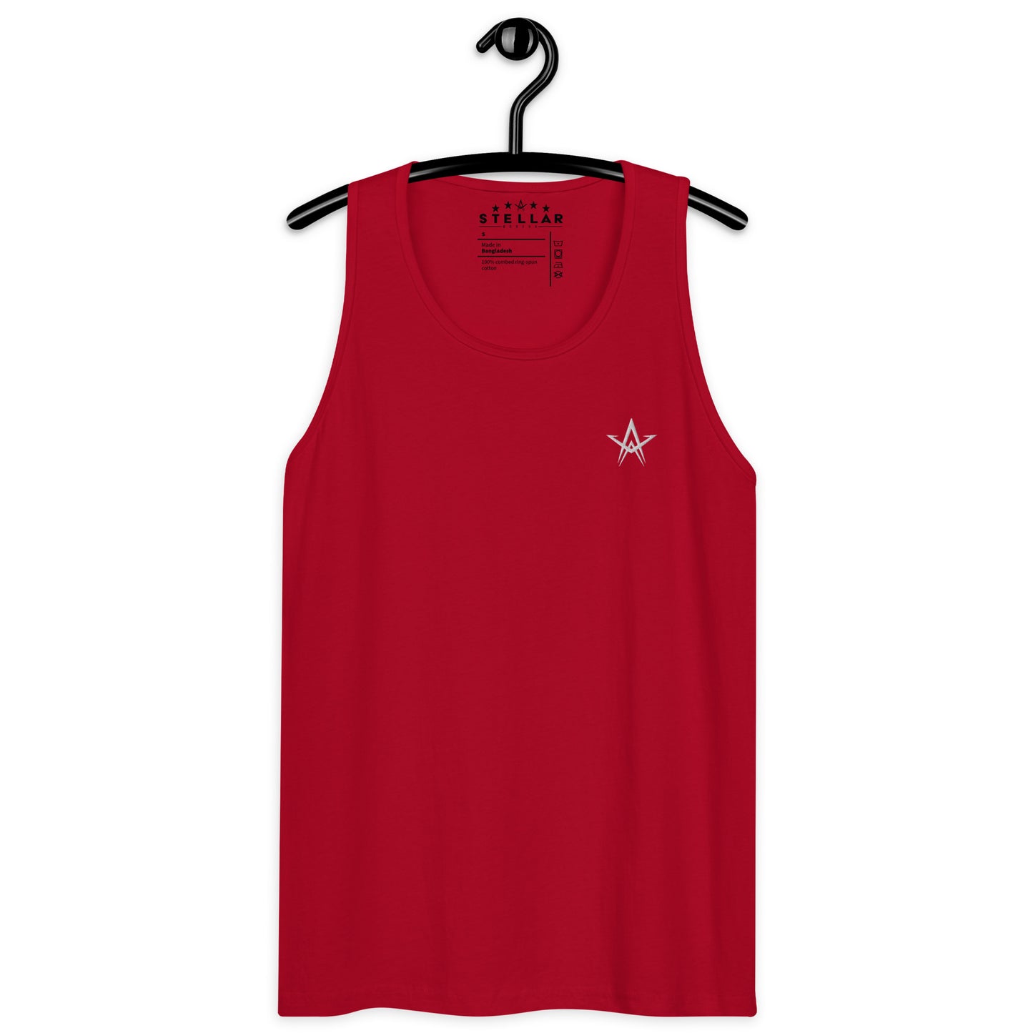 White Star Embroidered Tank