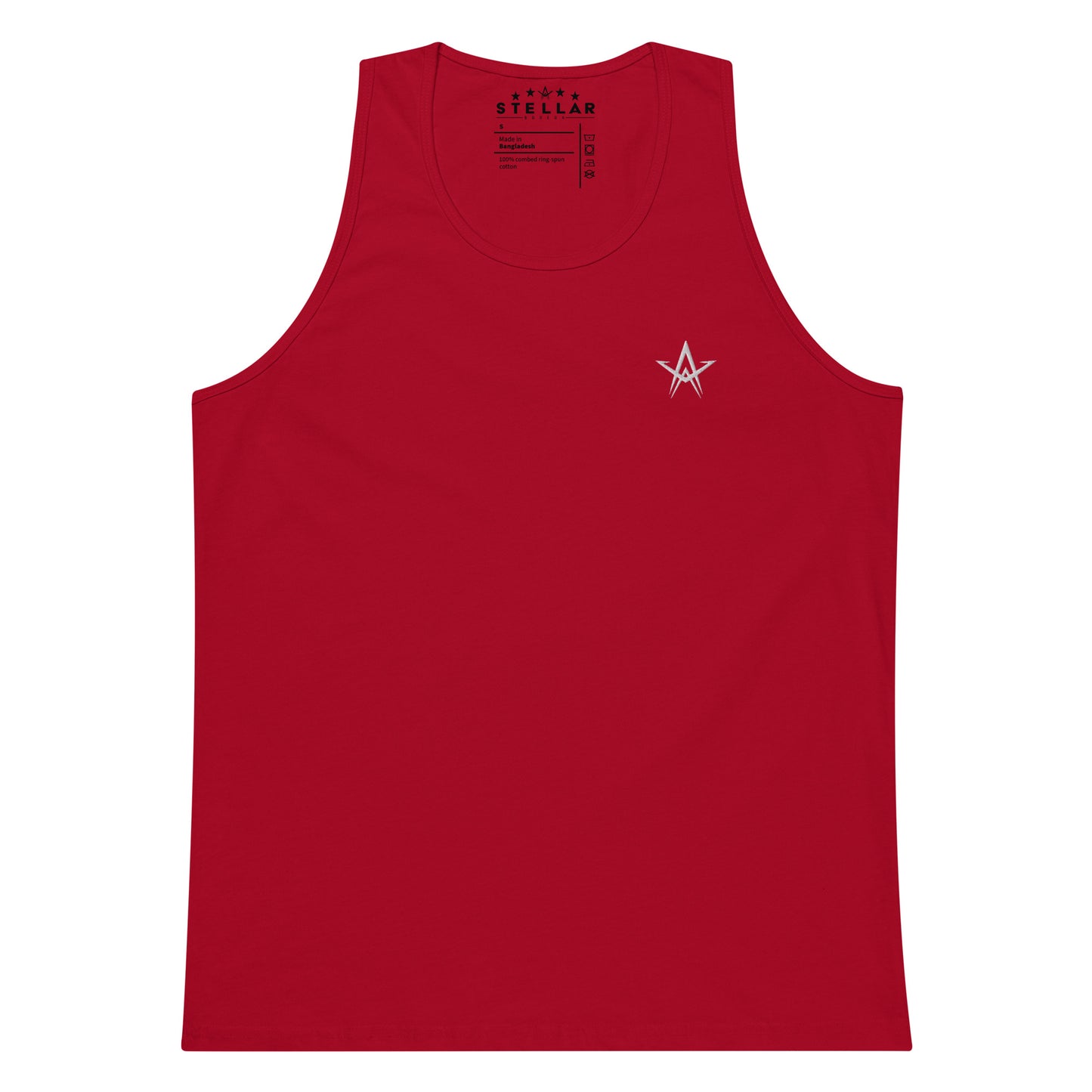 White Star Embroidered Tank