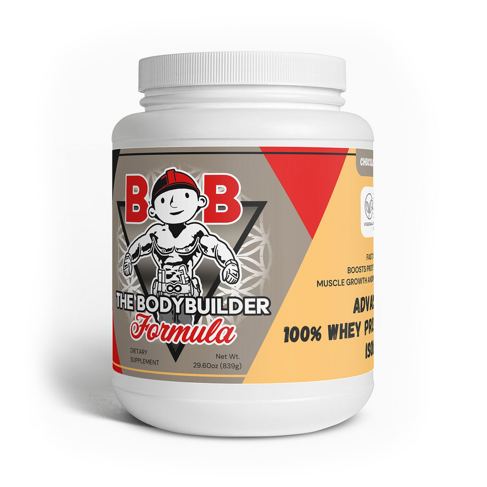 Aislado de proteína de suero de leche 100 % Chocolate Bob the Bodybuilder