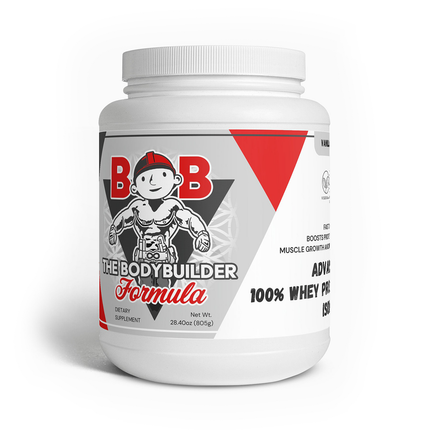 Vanilla Bob the Bodybuilder 100% Whey Protein Isolate