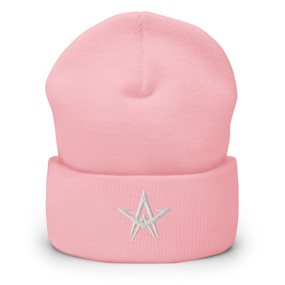 
                      
                        White Star Cuffed Beanie
                      
                    