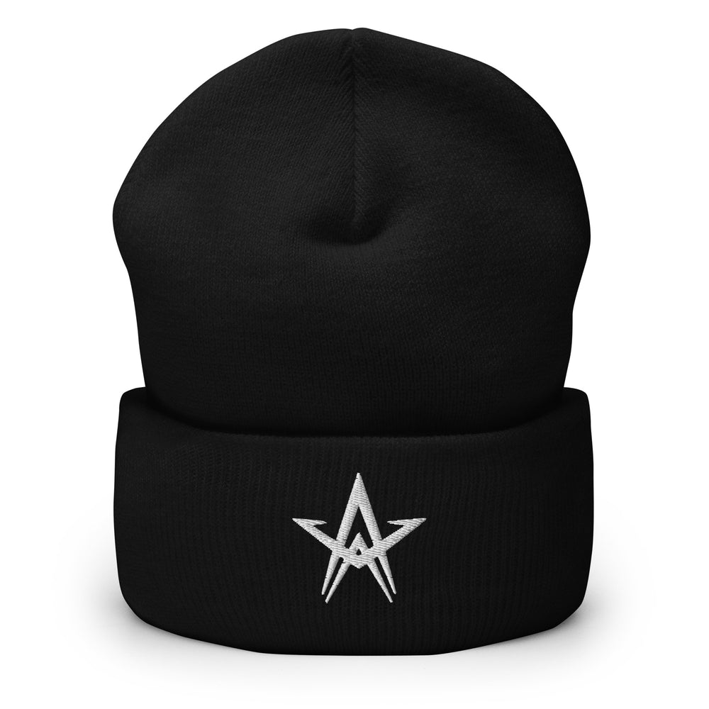 
                      
                        White Star Cuffed Beanie
                      
                    