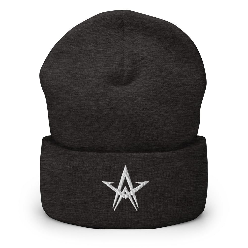 
                      
                        White Star Cuffed Beanie
                      
                    