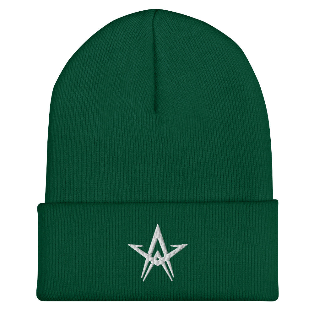 White Star Cuffed Beanie – Stellar Bodega