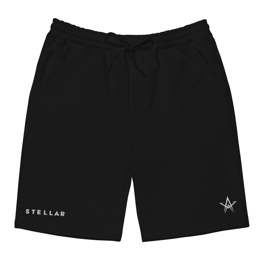 
                      
                        STELLAR Embroidered Black Cotton Shorts
                      
                    