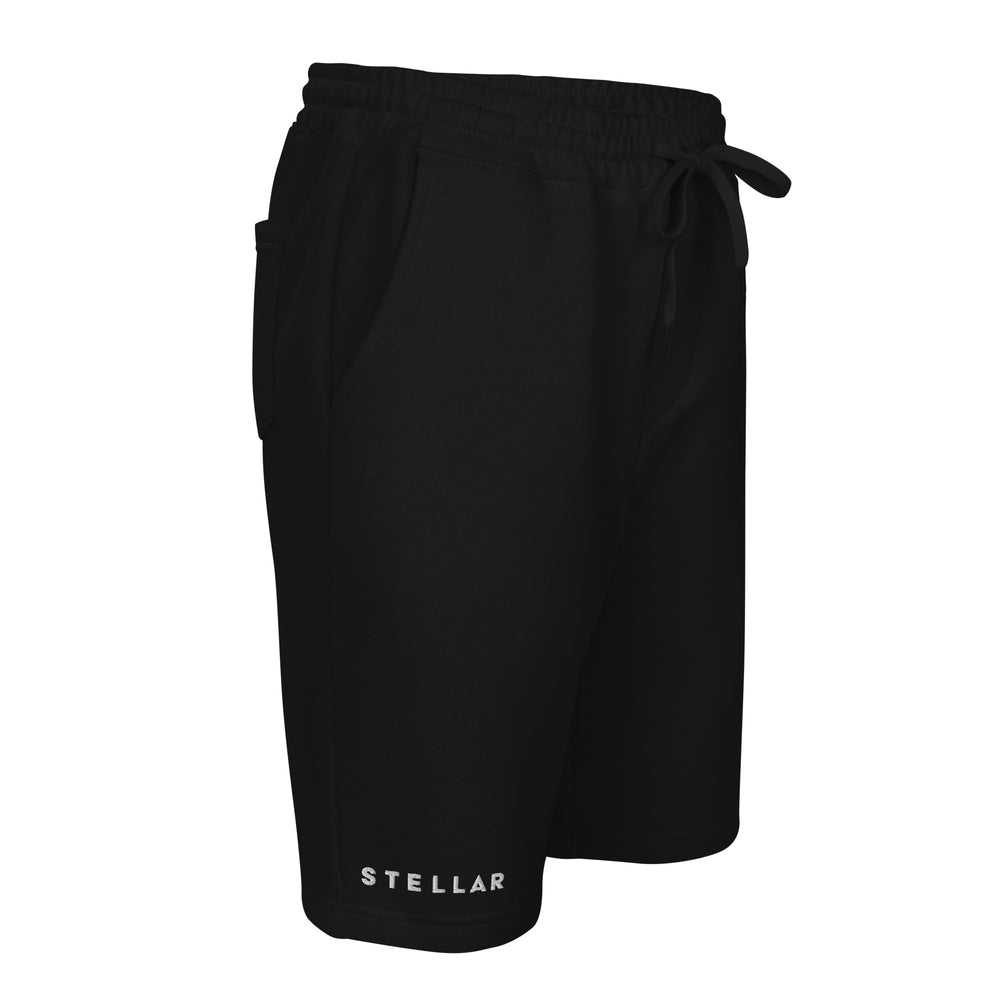 
                      
                        STELLAR Embroidered Black Cotton Shorts
                      
                    