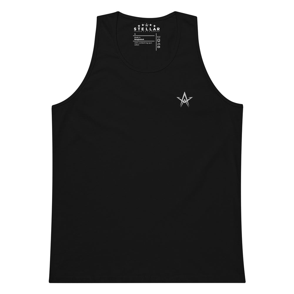 
                      
                        Camiseta de tirantes con bordado de estrellas blancas
                      
                    