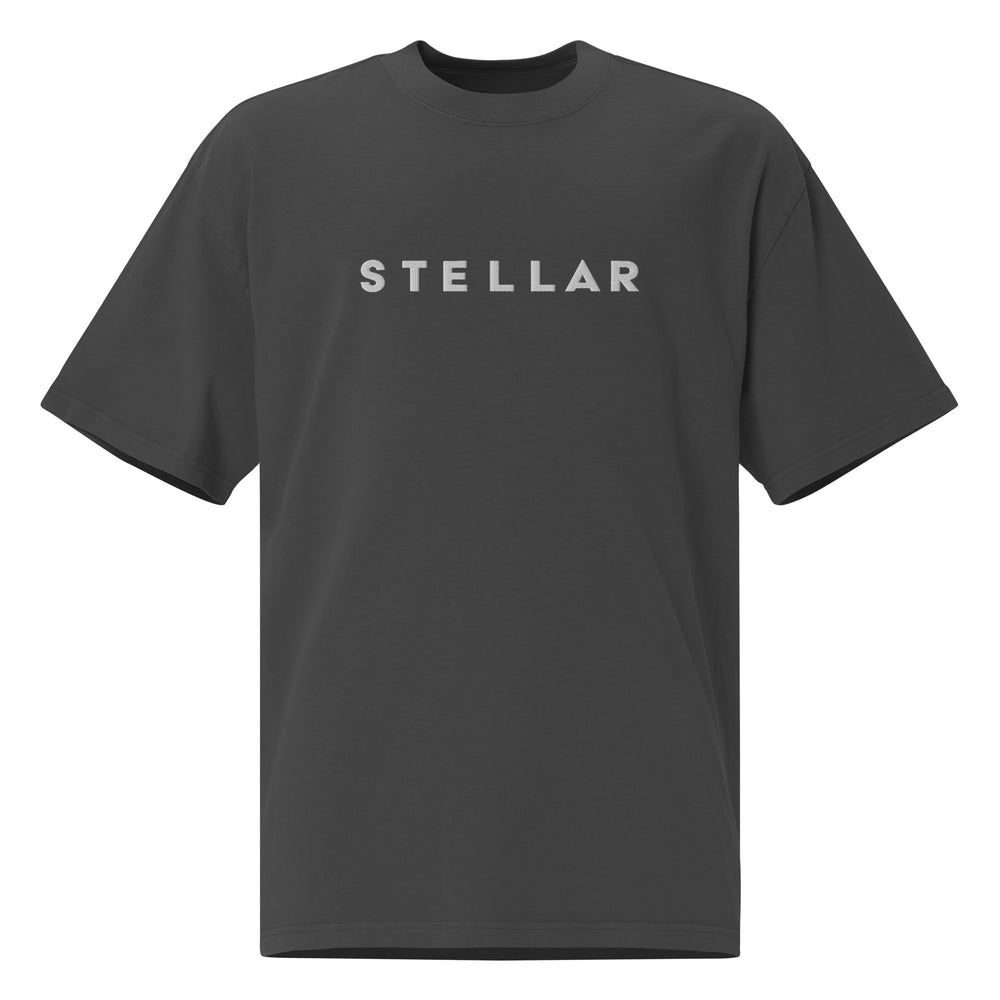 STELLAR Mens Oversized Faded Tshirt