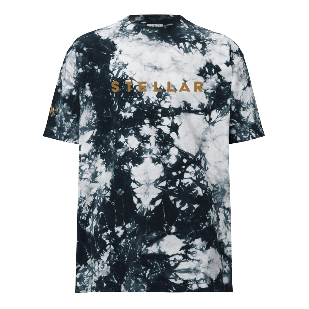 Stellar Black & White Tie-dye Oversized Tshirt