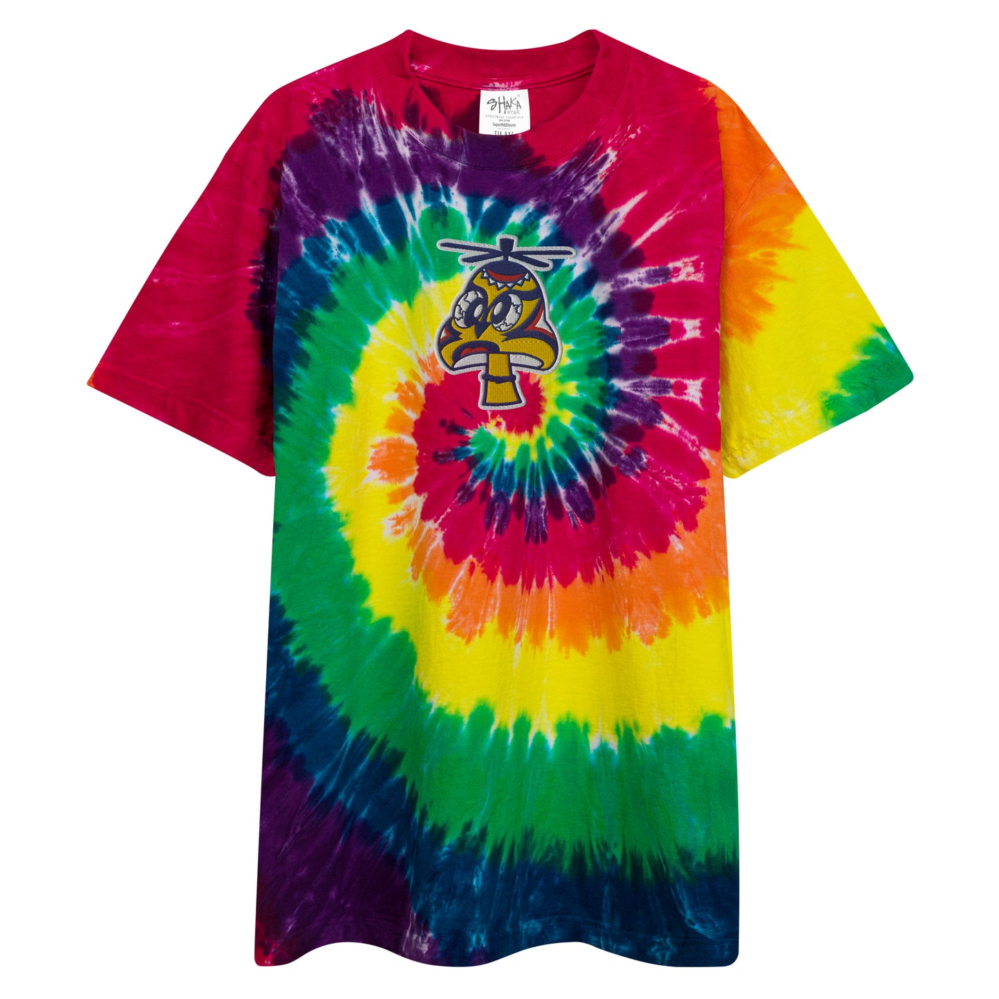 FunGuy Large Embroidery Tie-dye Oversize Tshirt