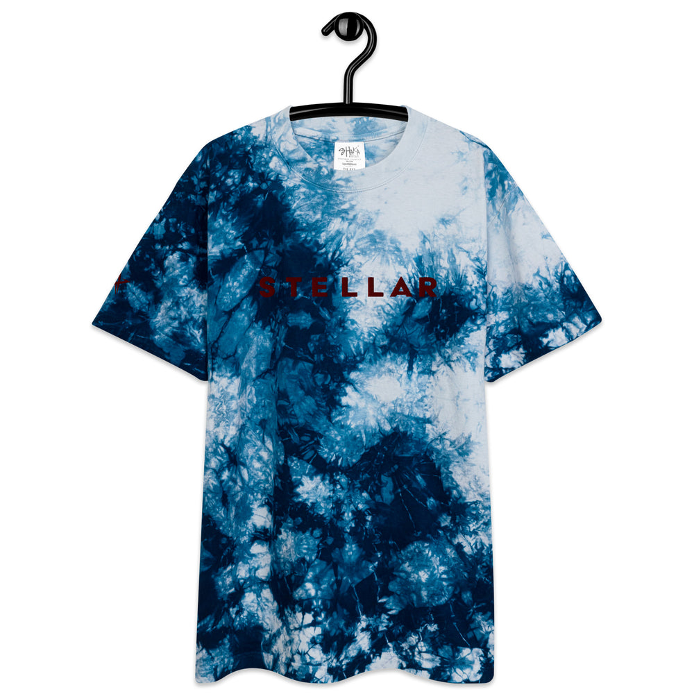 
                      
                        Camiseta oversize con efecto tie-dye en azul marino y blanco Stellar
                      
                    