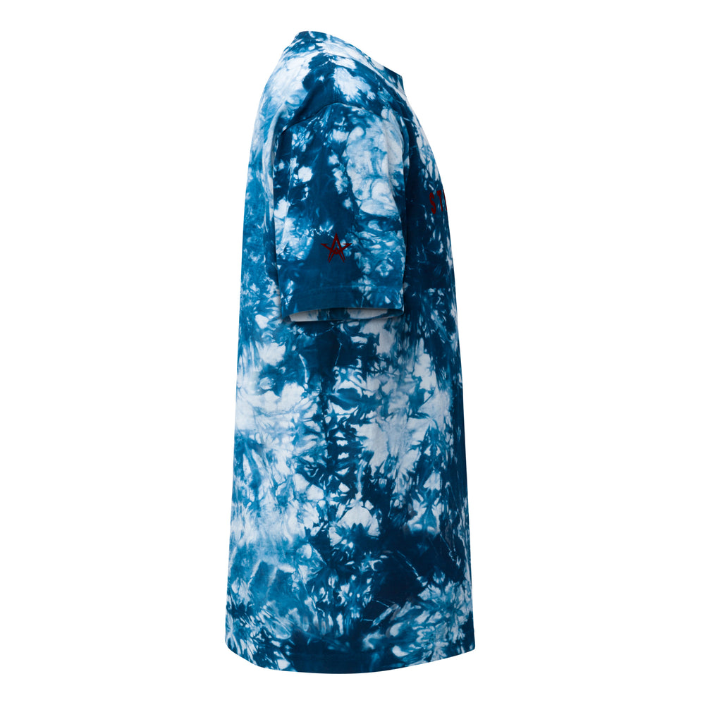 
                      
                        Camiseta oversize con efecto tie-dye en azul marino y blanco Stellar
                      
                    